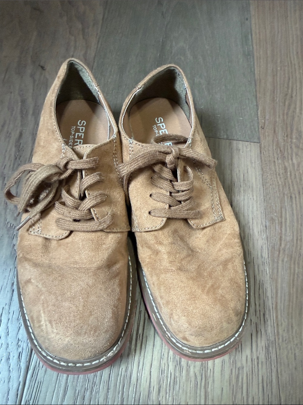 Sperry Kids Tan Suede Chukka Lace-Up Boots